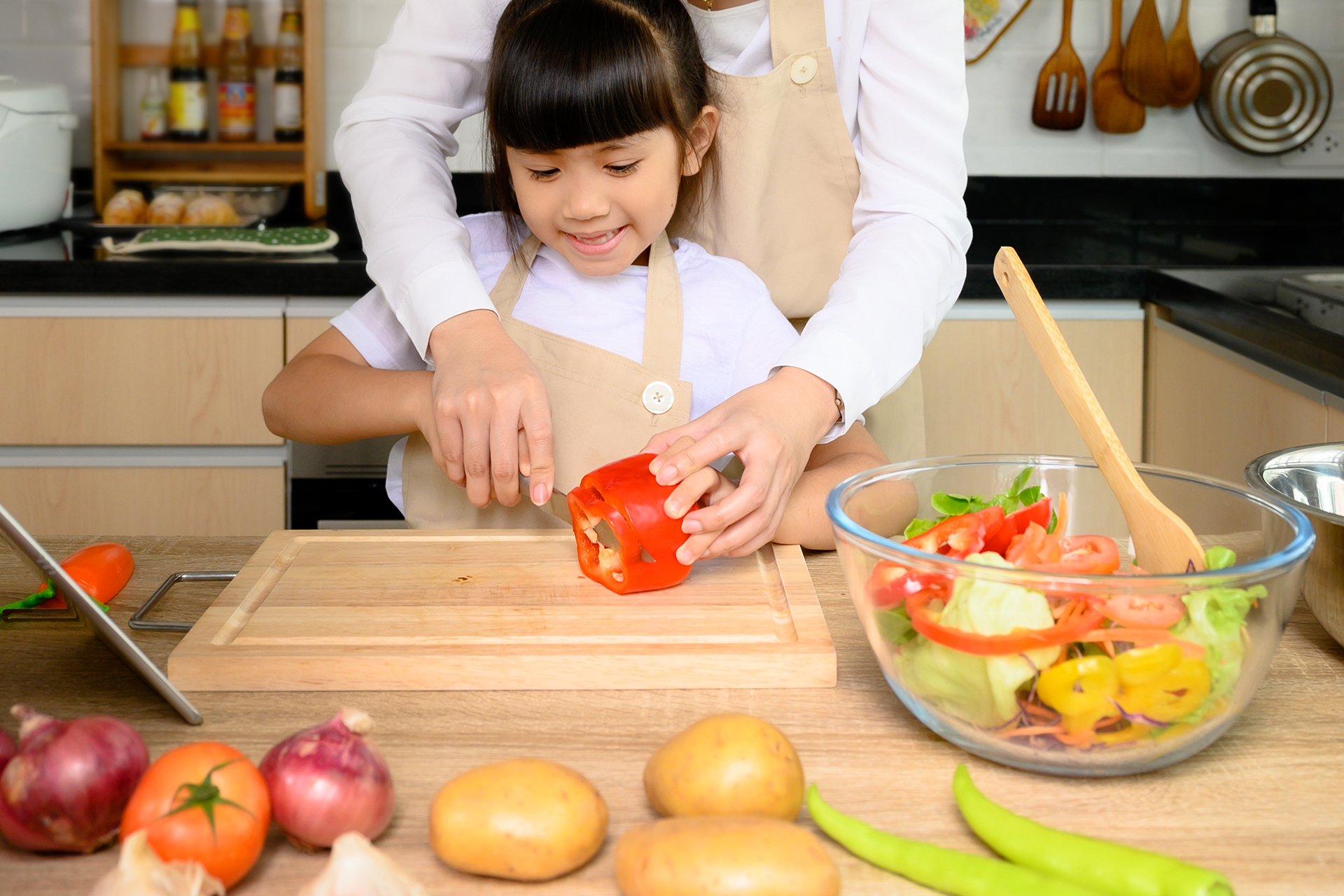 Healthy Heart-Shaped Bowl with Nutrient-Rich Foods